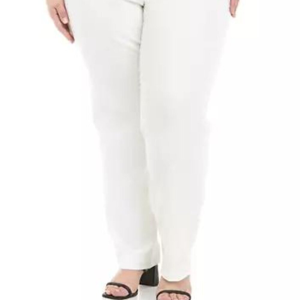 Anne Klein Plus Size Stretch Bowie Pants NWT – White 20W - Picture 3 of 4